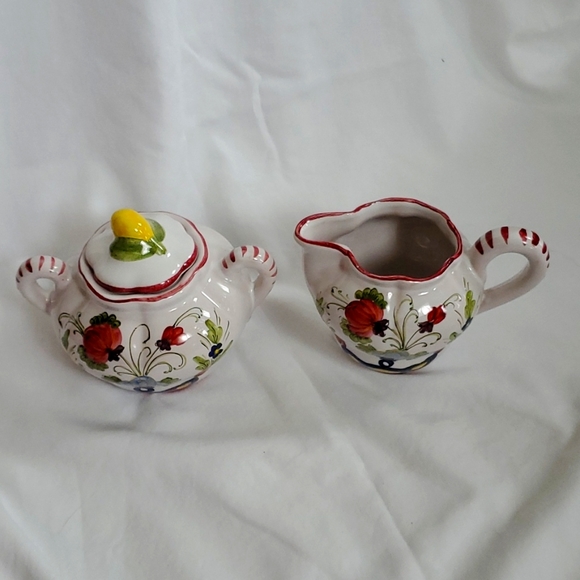 CANTAGALLI Italian cream and sugar set - Picture 1 of 6